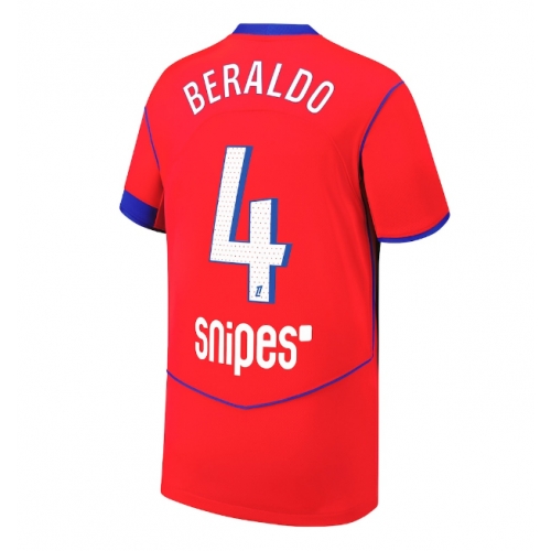 Billige Fotballdrakt Paris Saint-Germain Lucas Beraldo #4 Replika Tredjedrakt 2025-26 Kortermet Billige Fotballdrakt Paris Saint-Germain Lucas Beraldo #4 Replika Tredjedrakt 2025-26 Kortermet
